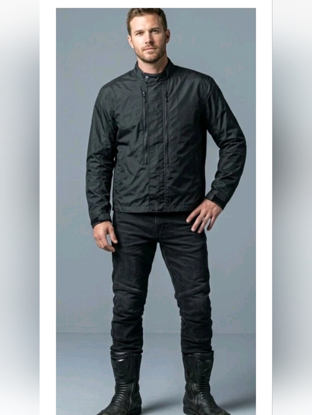 Speed And Strength Motocycle Riding Jacket And Vest Black Nylon Full Zip 2XL